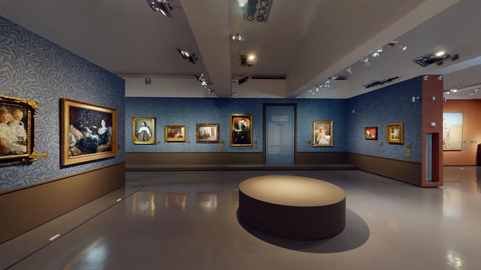 Sala della mostra Napoli Ottocento alle Scuderie del Quirinale